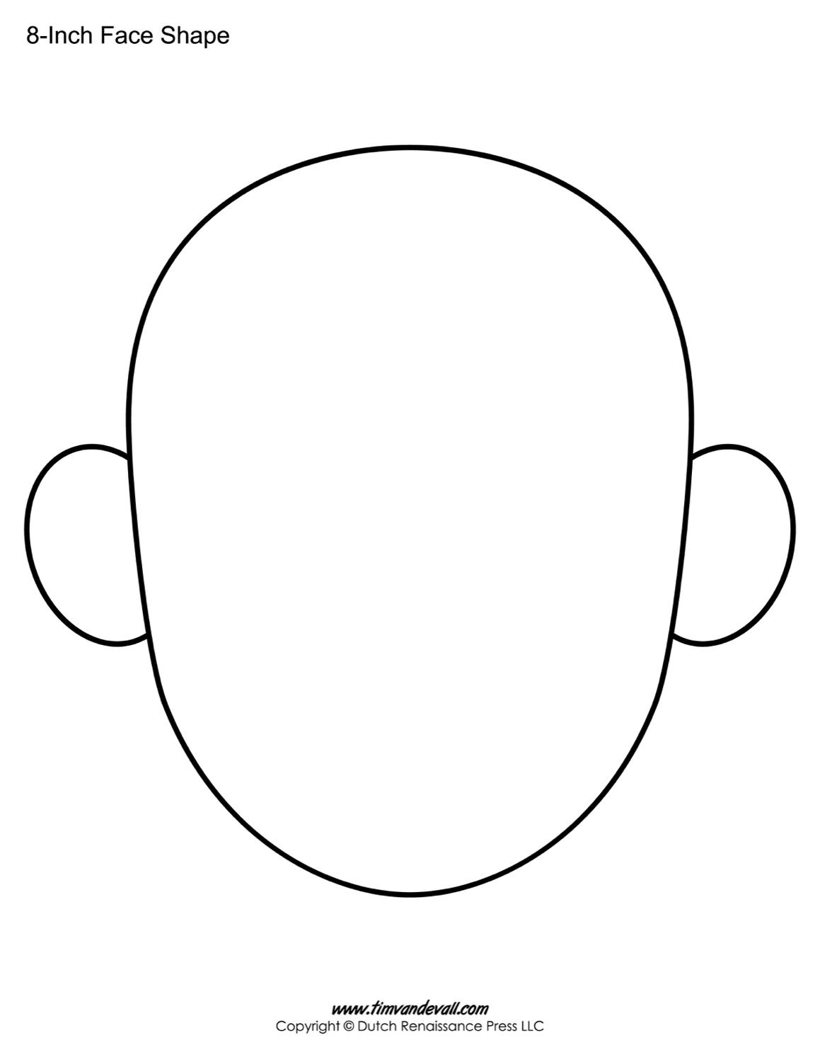 Blank Face Templates Printable Face Shapes For Kids Blank Face Templates Printable Face Shapes For Kids