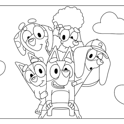 Bluey Friends Colouring Sheets Bluey Official Website