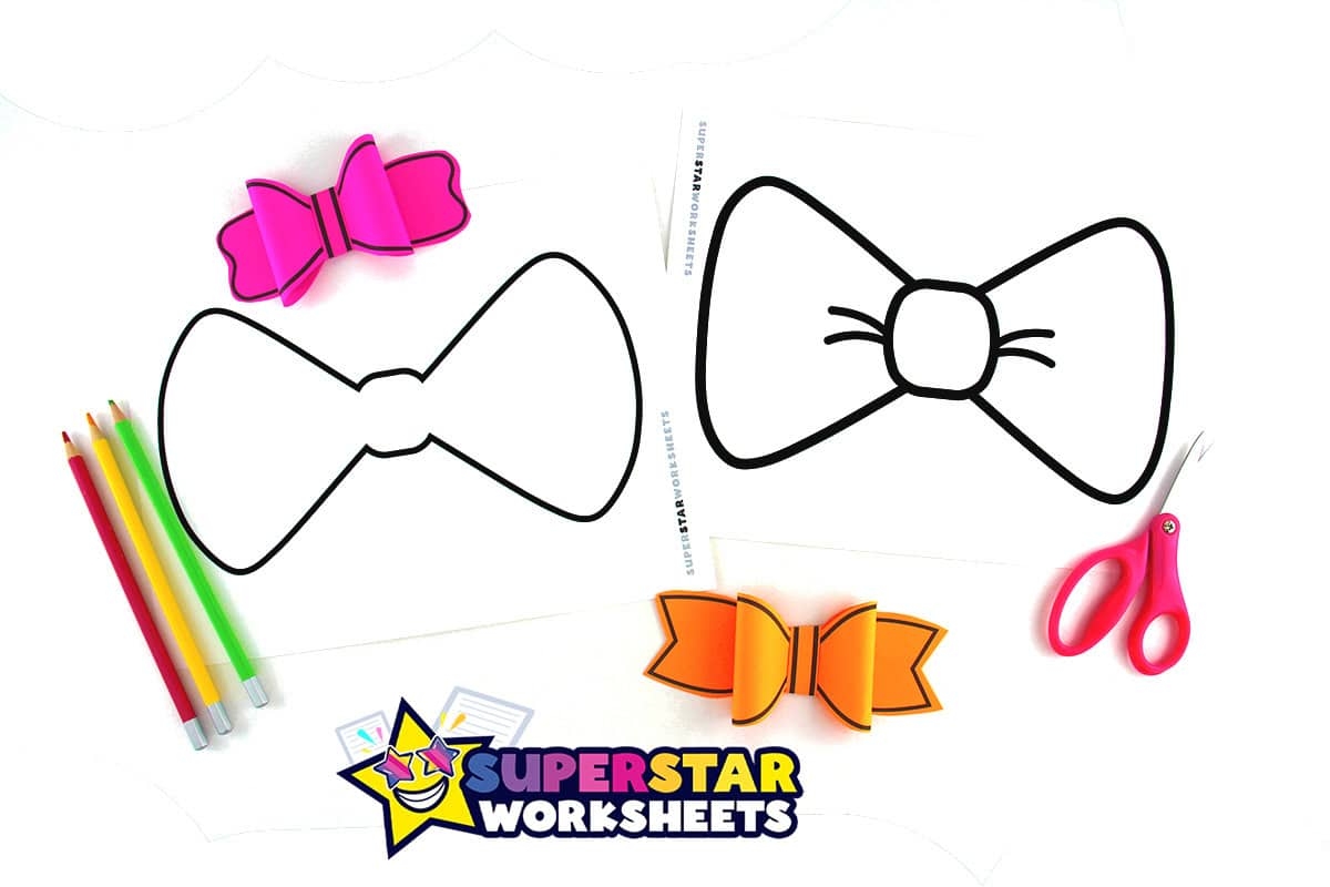 Bow Template Free Printables Superstar Worksheets Bow Template Free Printables Superstar Worksheets