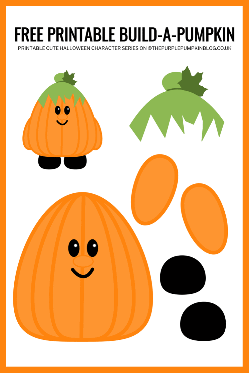 Build a Pumpkin Free Printable Halloween Paper Craft For Kids Build a Pumpkin Free Printable Halloween Paper Craft For Kids