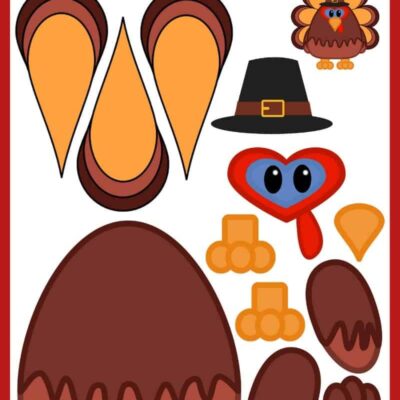 Build A Turkey Free Printable Paper Turkey Template