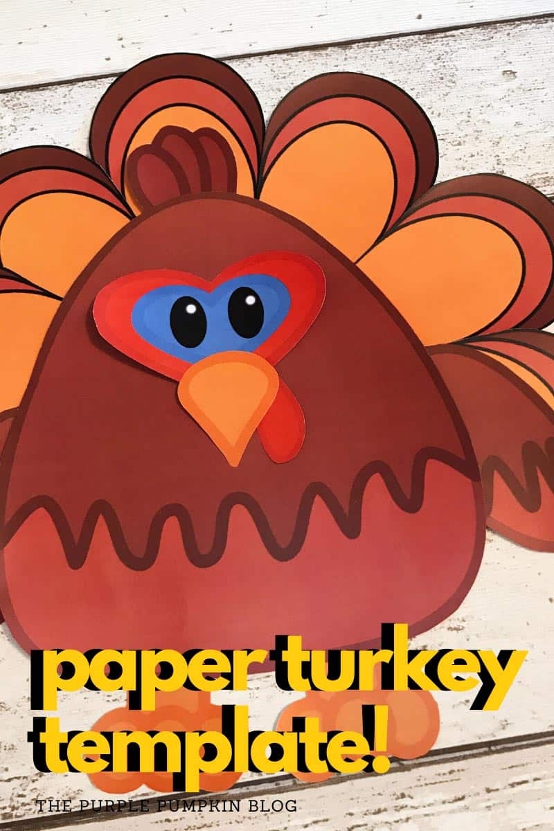 Build A Turkey Free Printable Paper Turkey Template