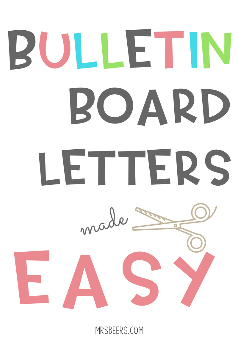 Bulletin Board Letters Made Easy SIMPLE Steps 