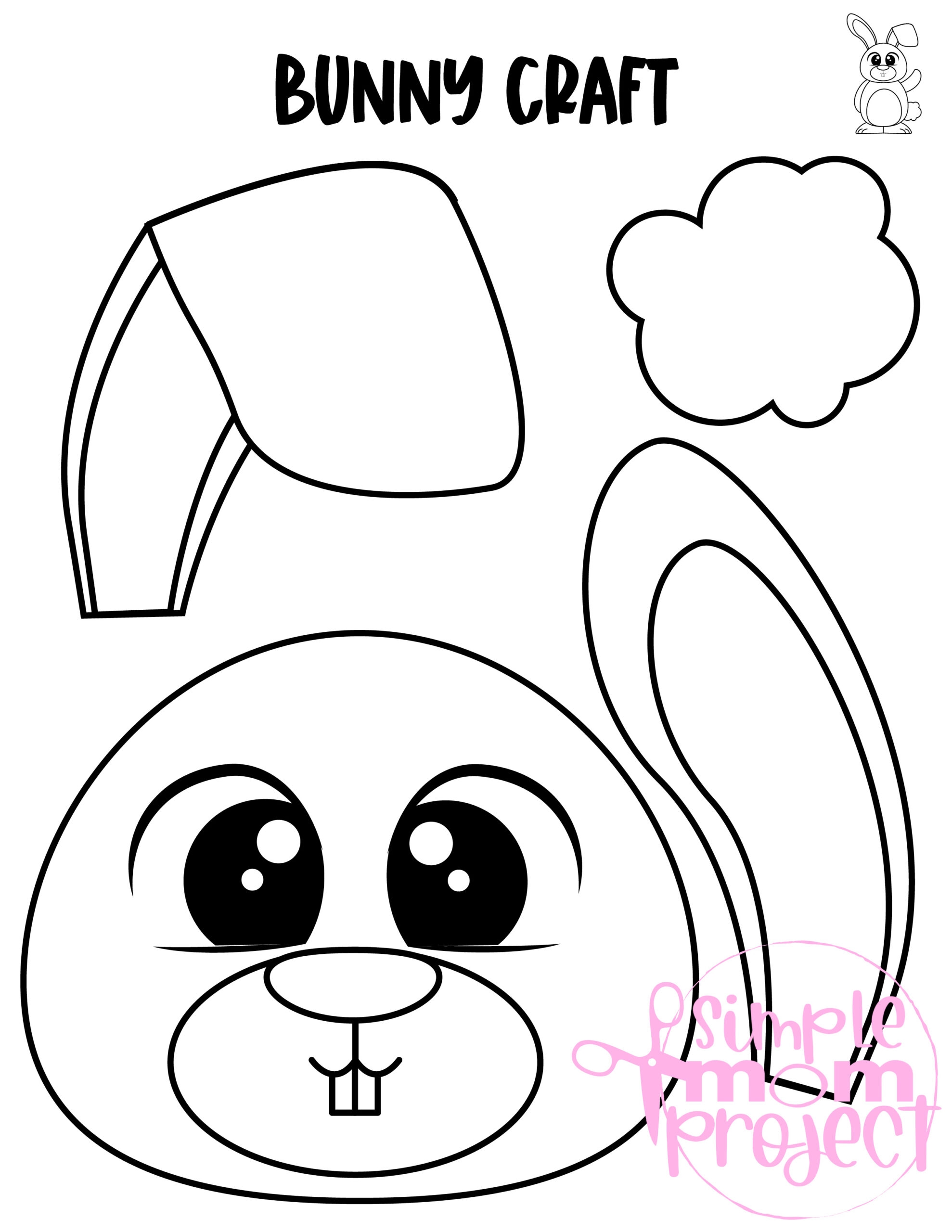 Bunny Rabbit Paper Bag Puppet Craft Printable Template Simple Mom Project Store Bunny Rabbit Paper Bag Puppet Craft Printable Template Simple Mom Project Store