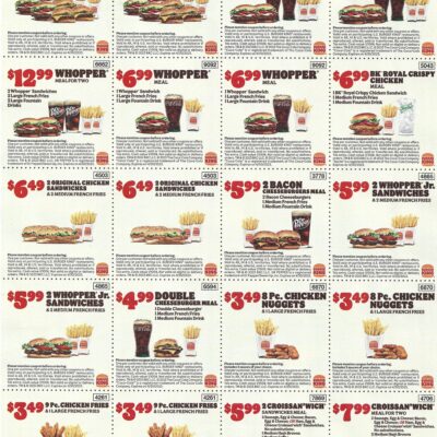 Burger King Coupons Insert Expires April 30 2023