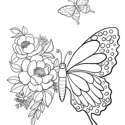 Butterfly Printable Coloring Sheet Coloring Pages Kids Coloring Pages Kids Summer Activity Butterfly Pictures Etsy