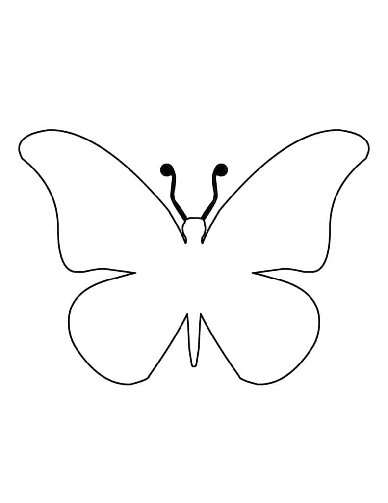 butterfly template printable free