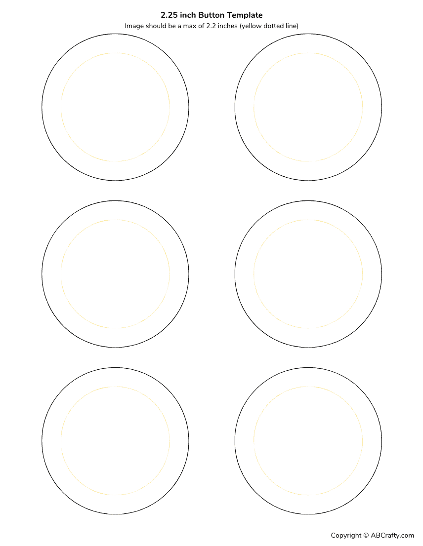 Button Template In 4 Sizes Free Download AB Crafty Button Template In 4 Sizes Free Download AB Crafty