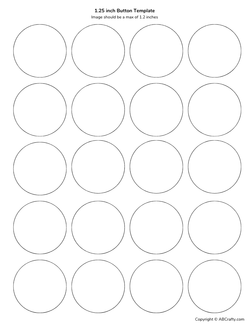 Button Template In 4 Sizes Free Download AB Crafty