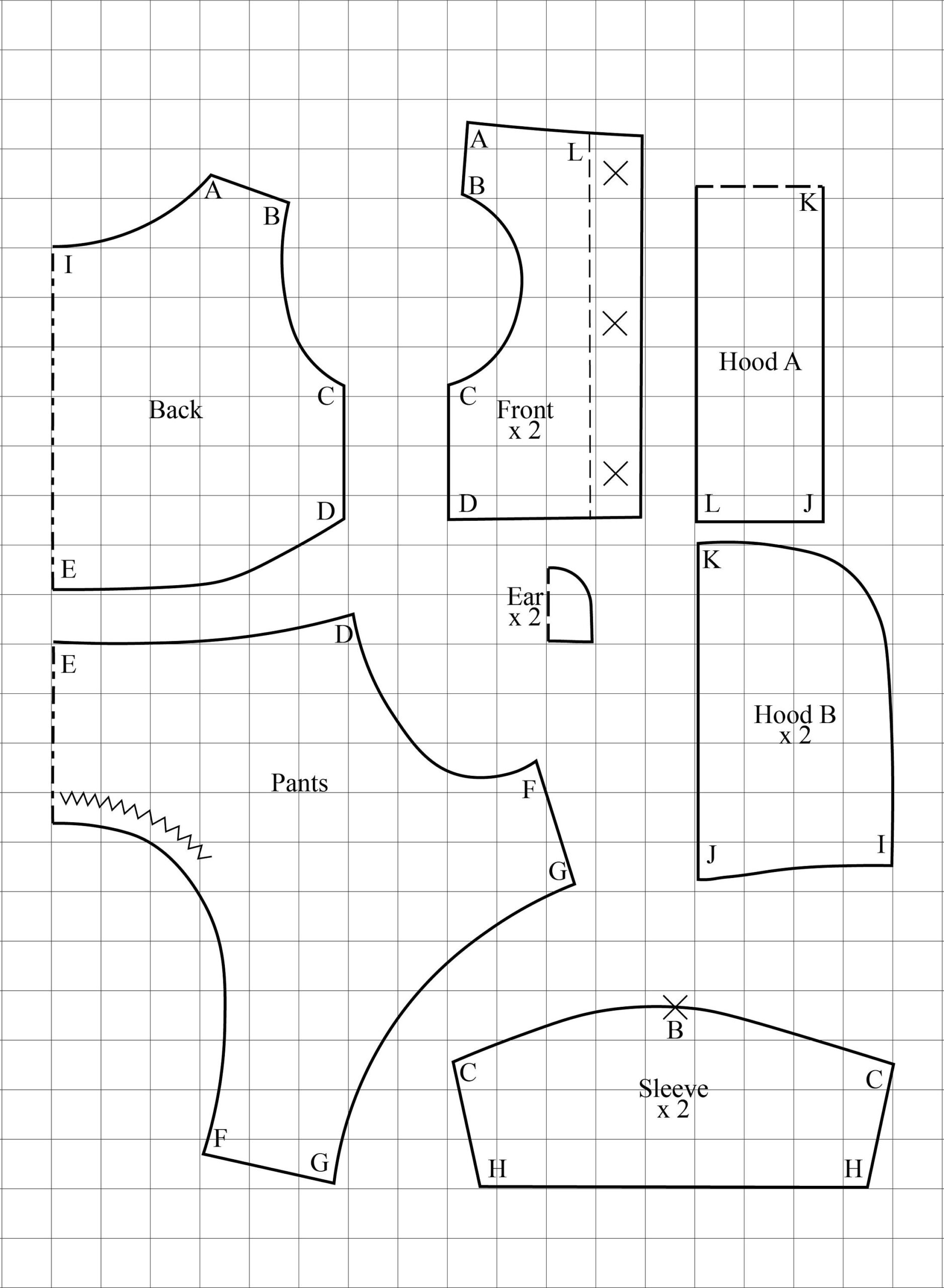 template easy free printable dog clothes patterns