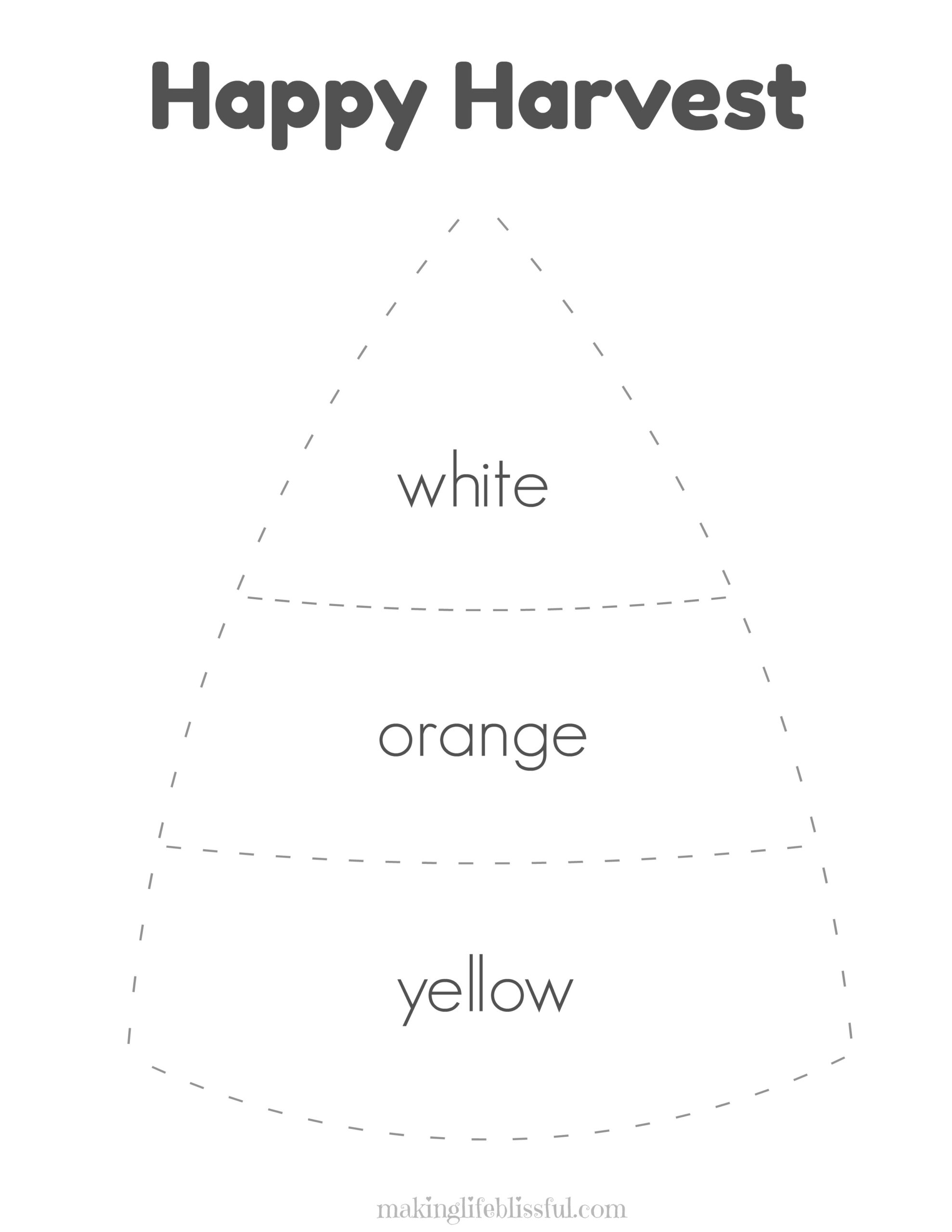 candy corn template printable