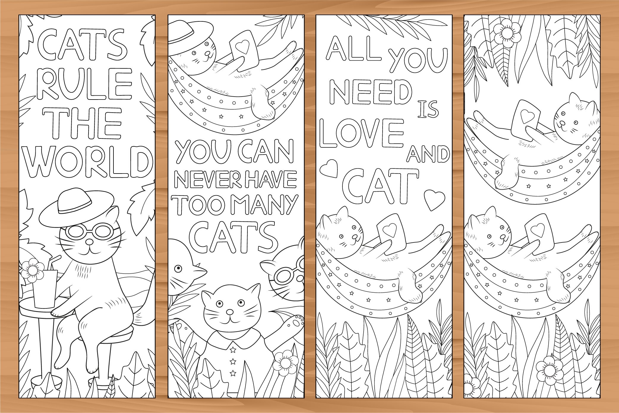 bookmark printable free cat bookmark printable free cat