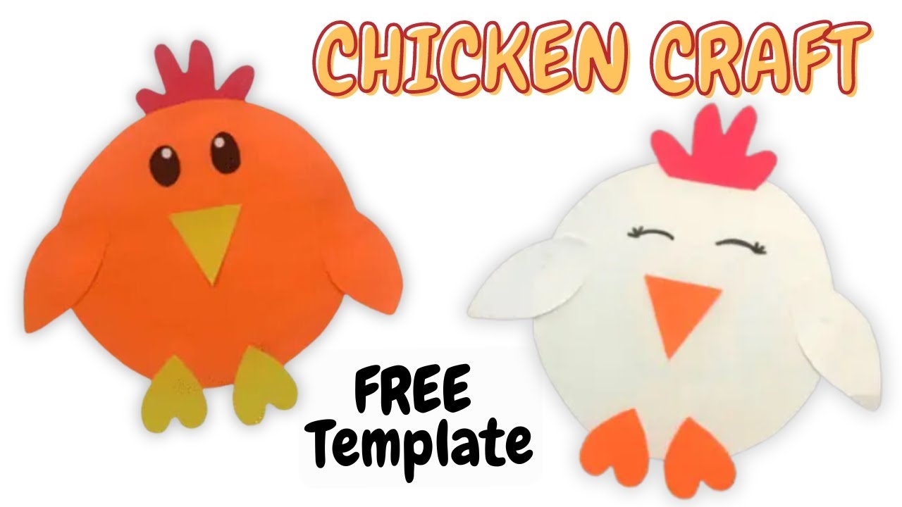 hen template printable