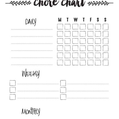 Chore Chart To Build Self Esteem Free Printable Skip To My Lou