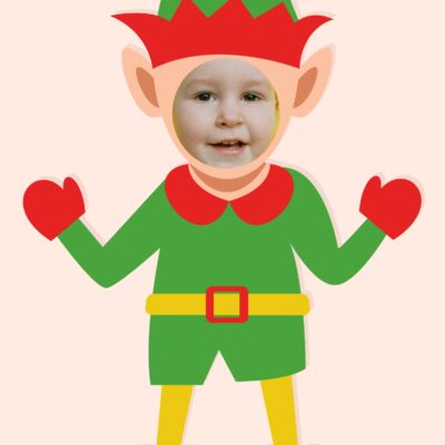 Christmas Elf Template For Photo In JPG PNG PSD SVG Download Template