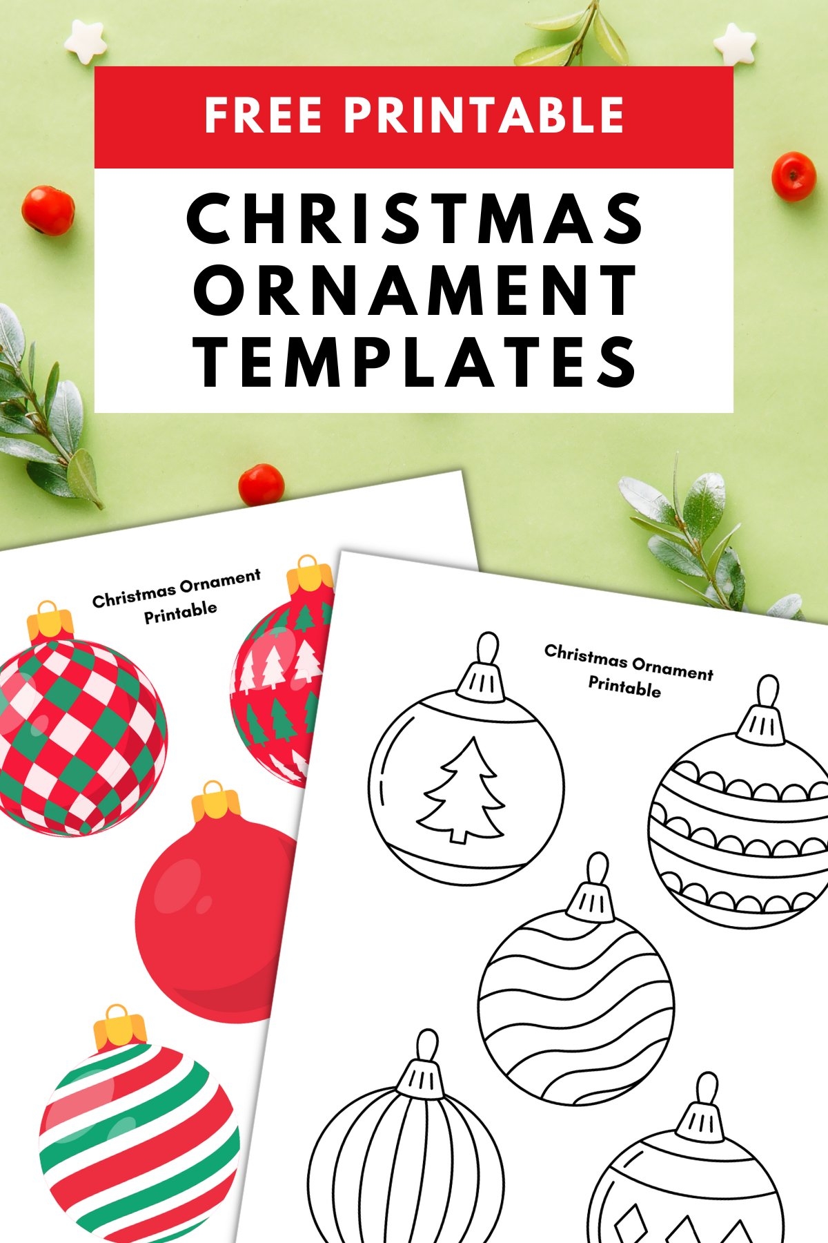 xmas templates free printable