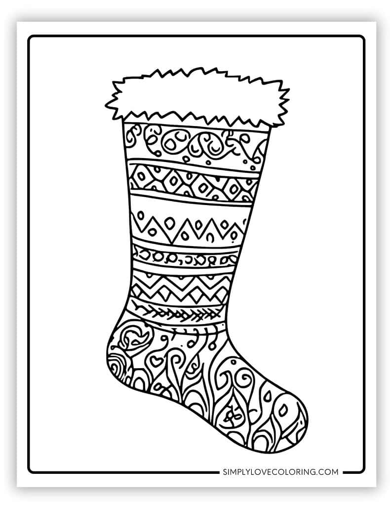stocking template printable free