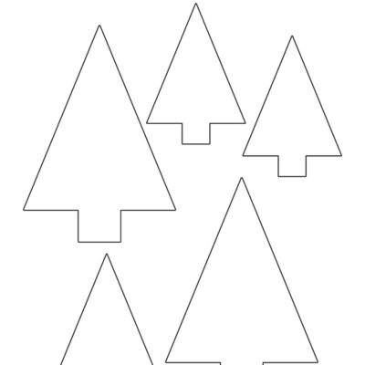 Christmas Tree Outline Childhood Magic