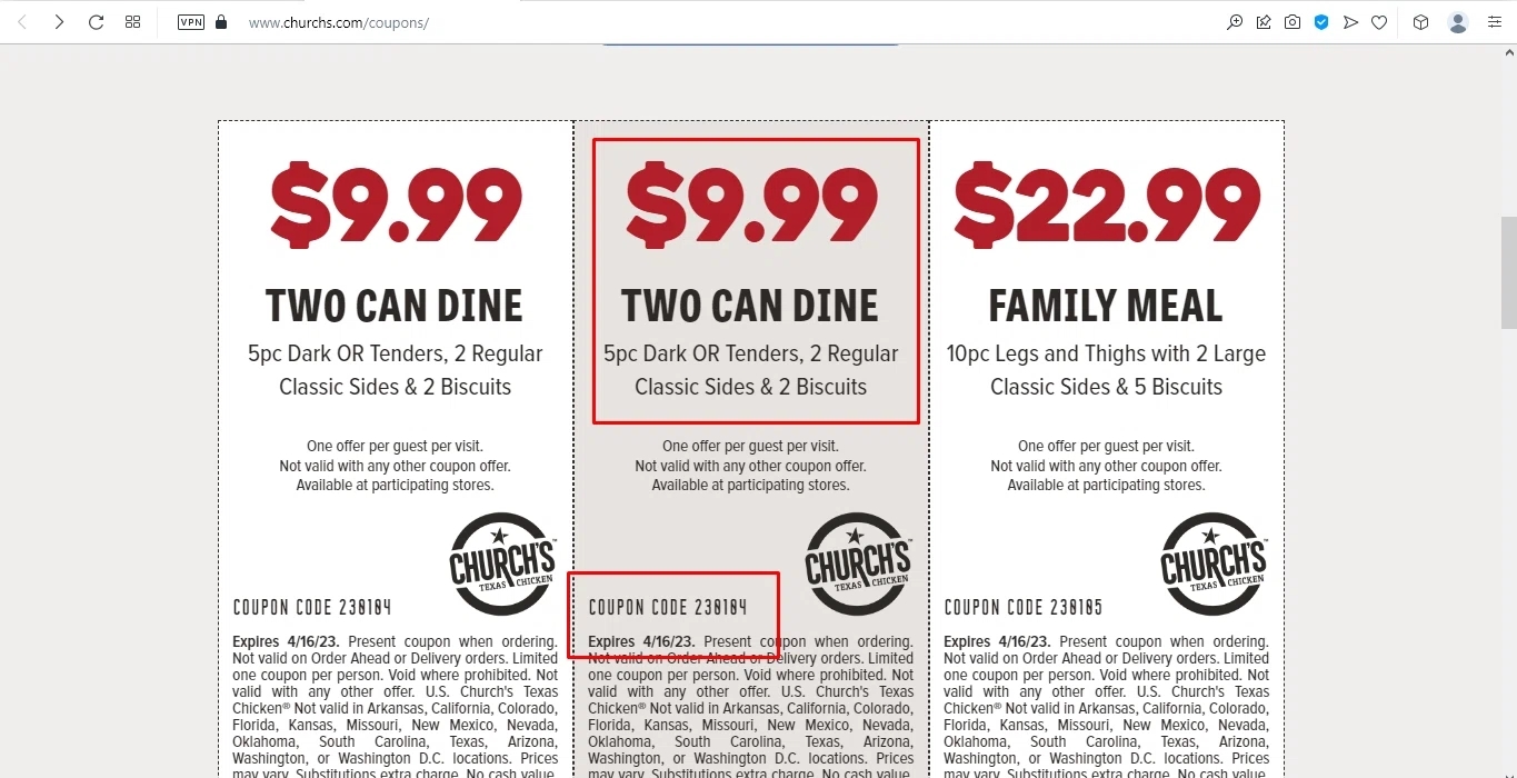 Church s Texas Chicken Promo Code 2 Verified 20 Off Sep 2025