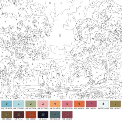 Color By Number For Adult Paint By Number Printable Beauty Landscape Coloring Pages sheets Digital Download advanced Detailed Book 441 Etsy Israel
