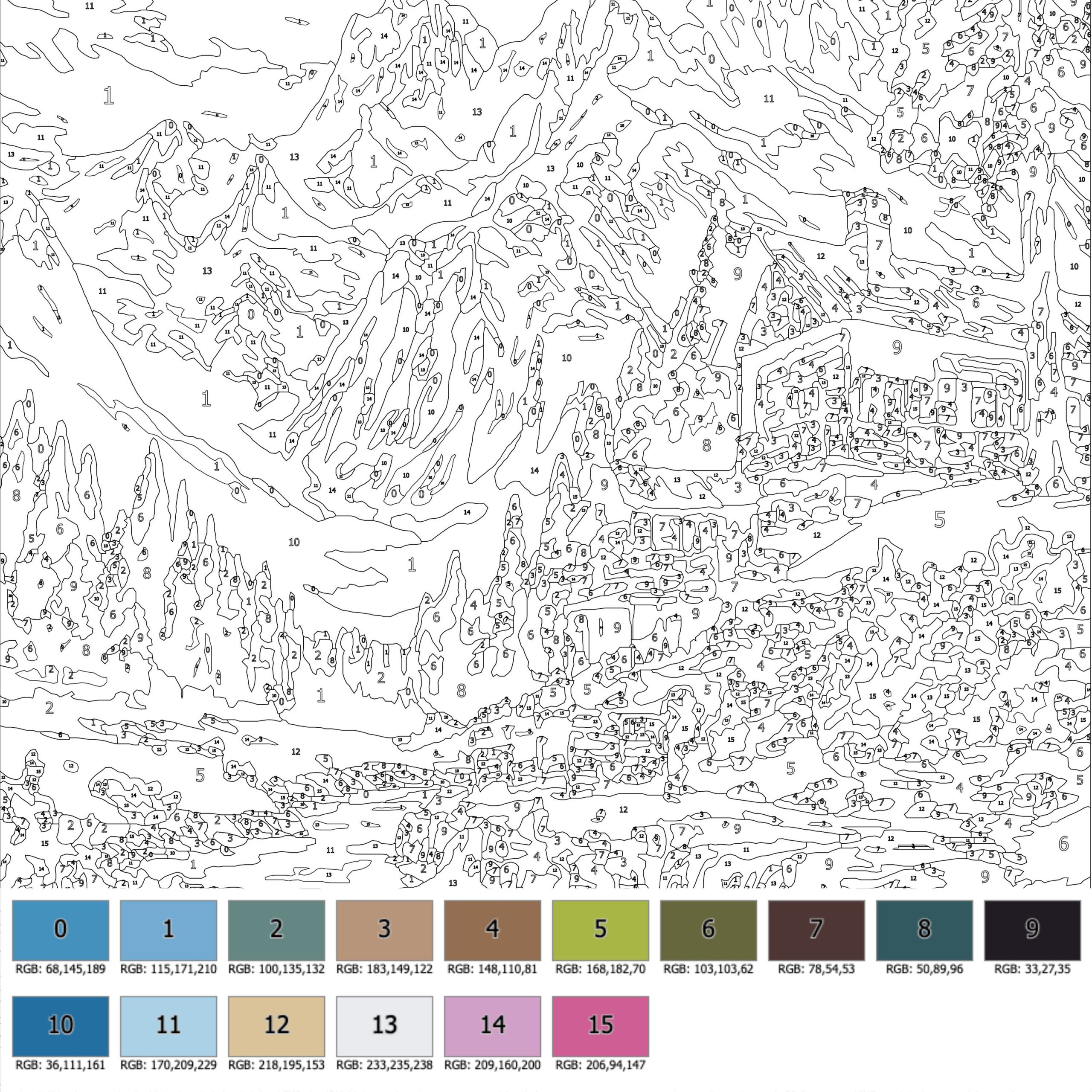 Color By Number For Adult Paint By Number Printable mountain Landscape Coloring Pages sheets Digital Download advanced Detailed Book 446 Etsy Color By Number For Adult Paint By Number Printable mountain Landscape Coloring Pages sheets Digital Download advanced Detailed Book 446 Etsy