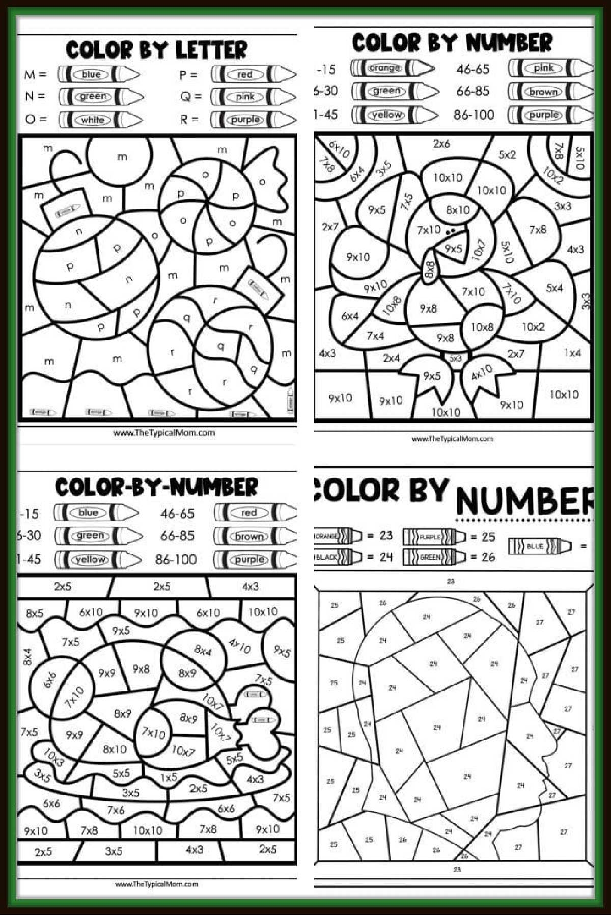 free color by number printable free color by number printable