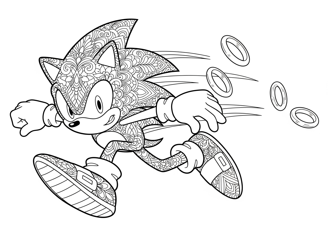 Coloring Pages Of Super Sonic For Kids Diy magazine