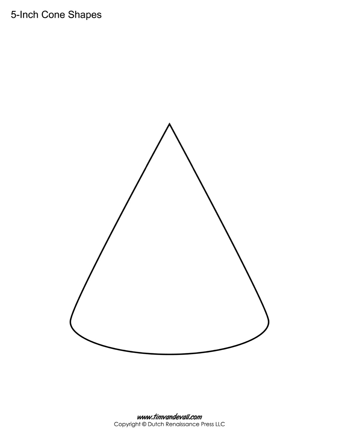 Cone Templates Cone Shape Printables Tim s Printables