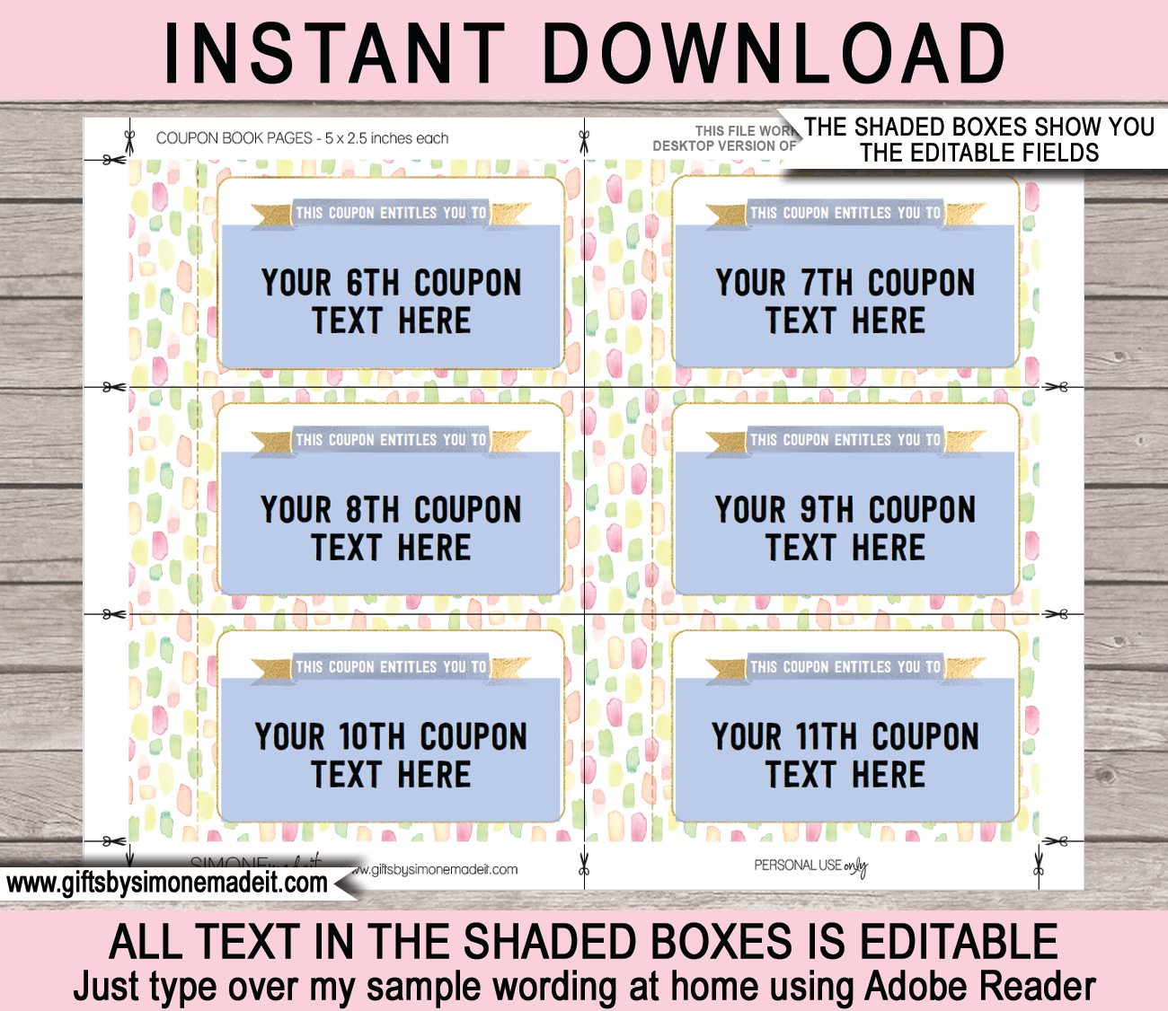 coupon template printable