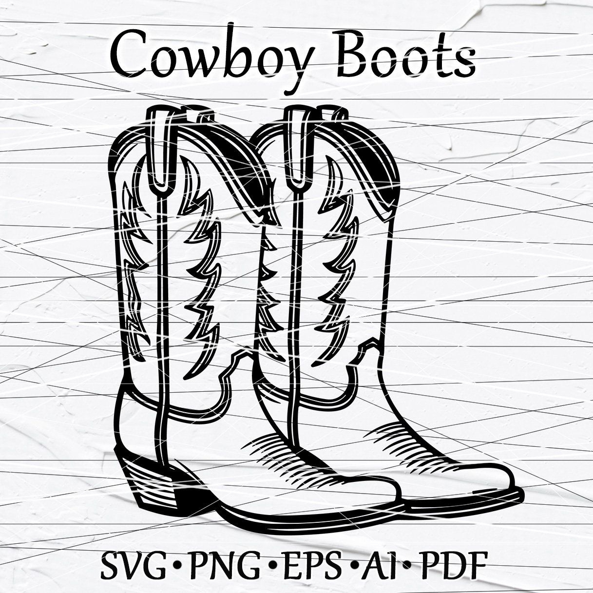 cowboy boot template printable