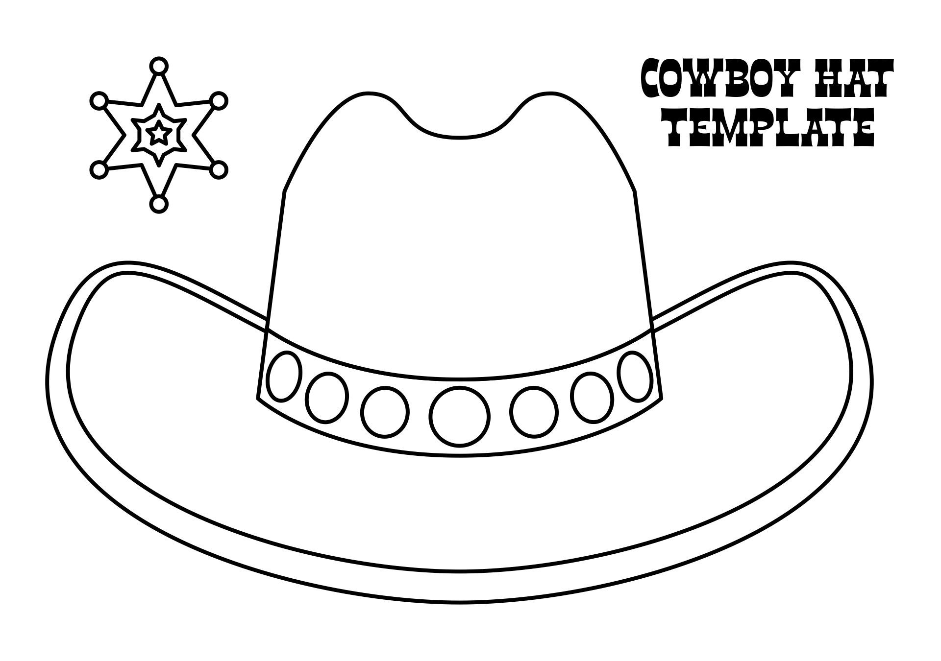 Cowboy Hat Template 10 Free PDF Printables Printablee Cowboy Hat Template 10 Free PDF Printables Printablee