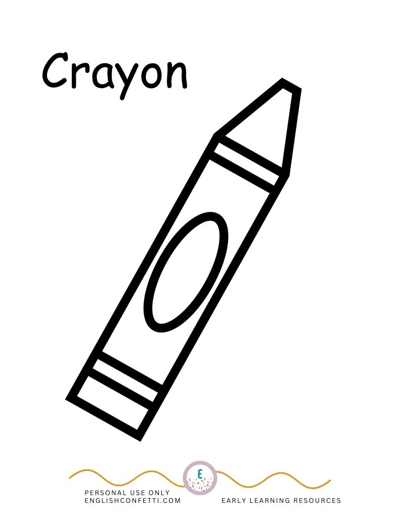 crayon template printable crayon template printable