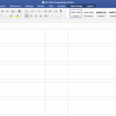 Creating File Folder Labels In Microsoft Word
