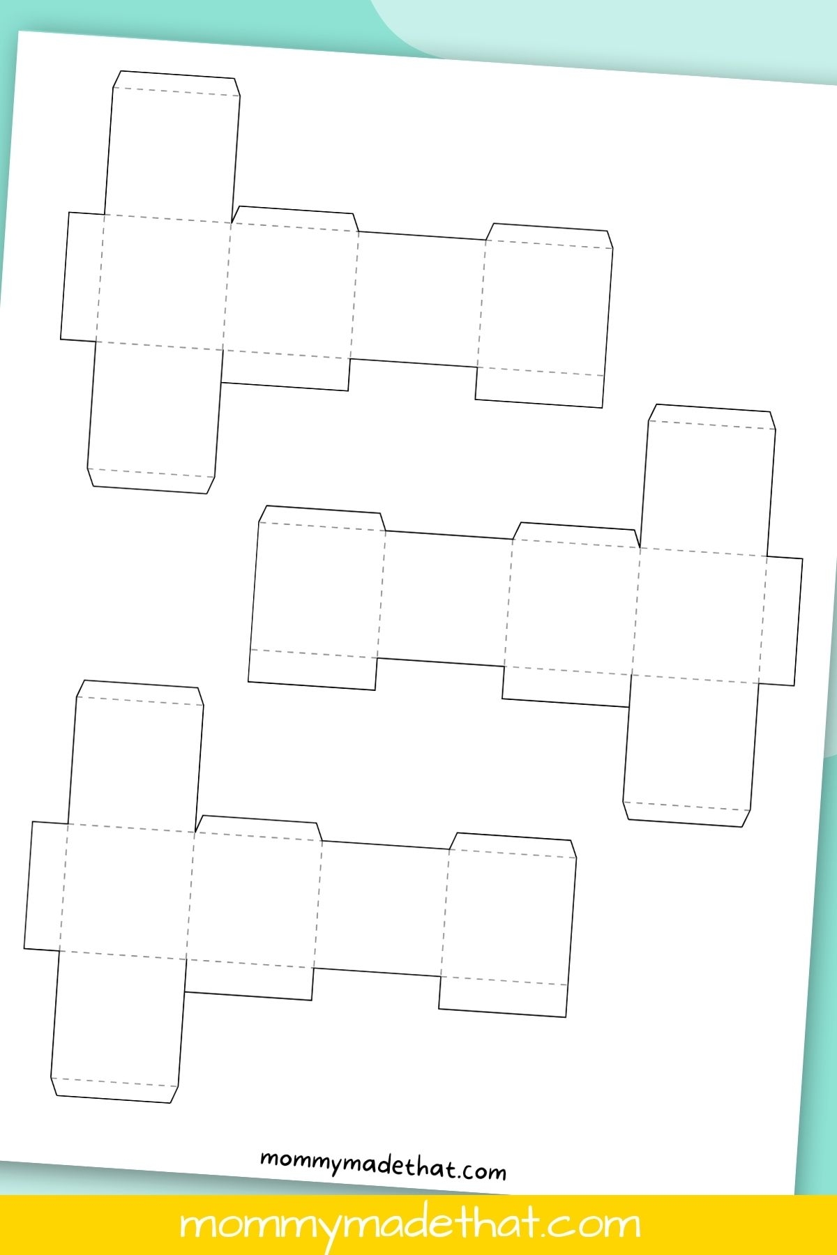 Cube Template Free Printables  Cube Template Free Printables