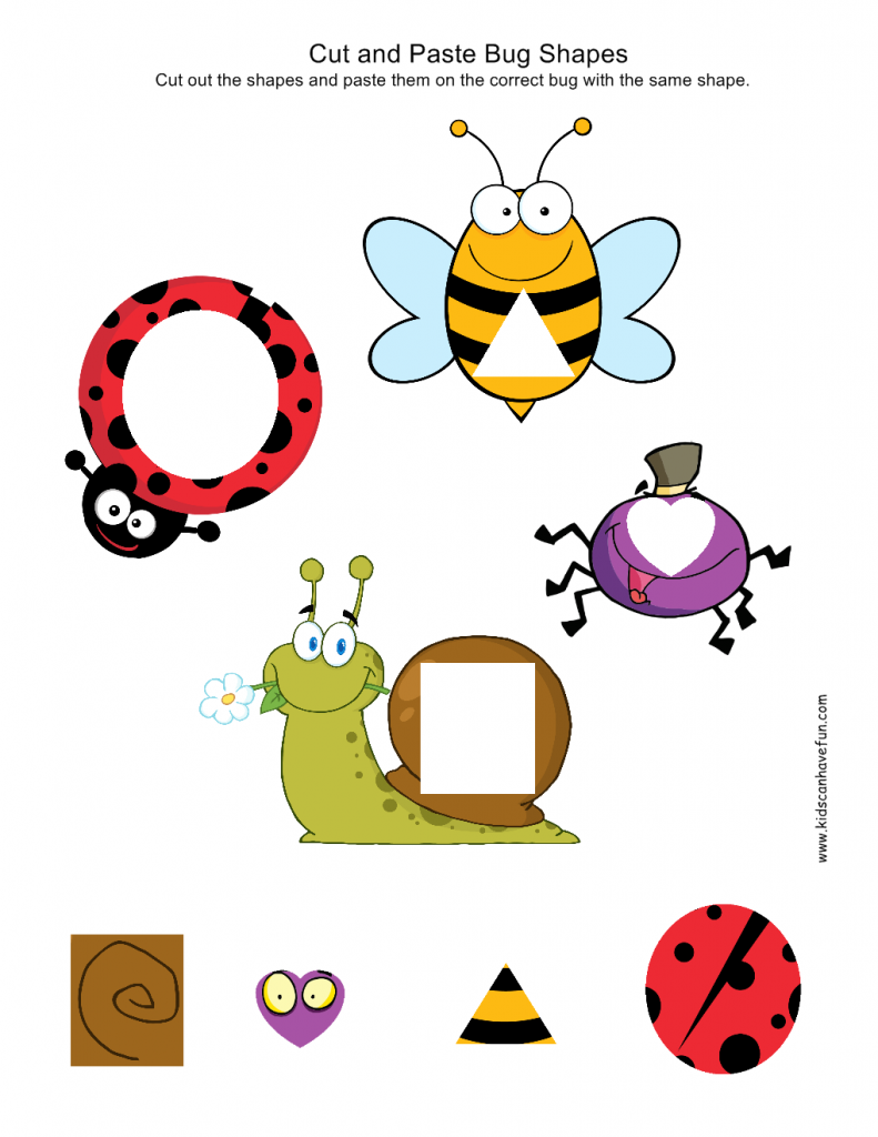 Cut And Paste Kindergarten Preschool Worksheets Cut And Paste Kindergarten Preschool Worksheets