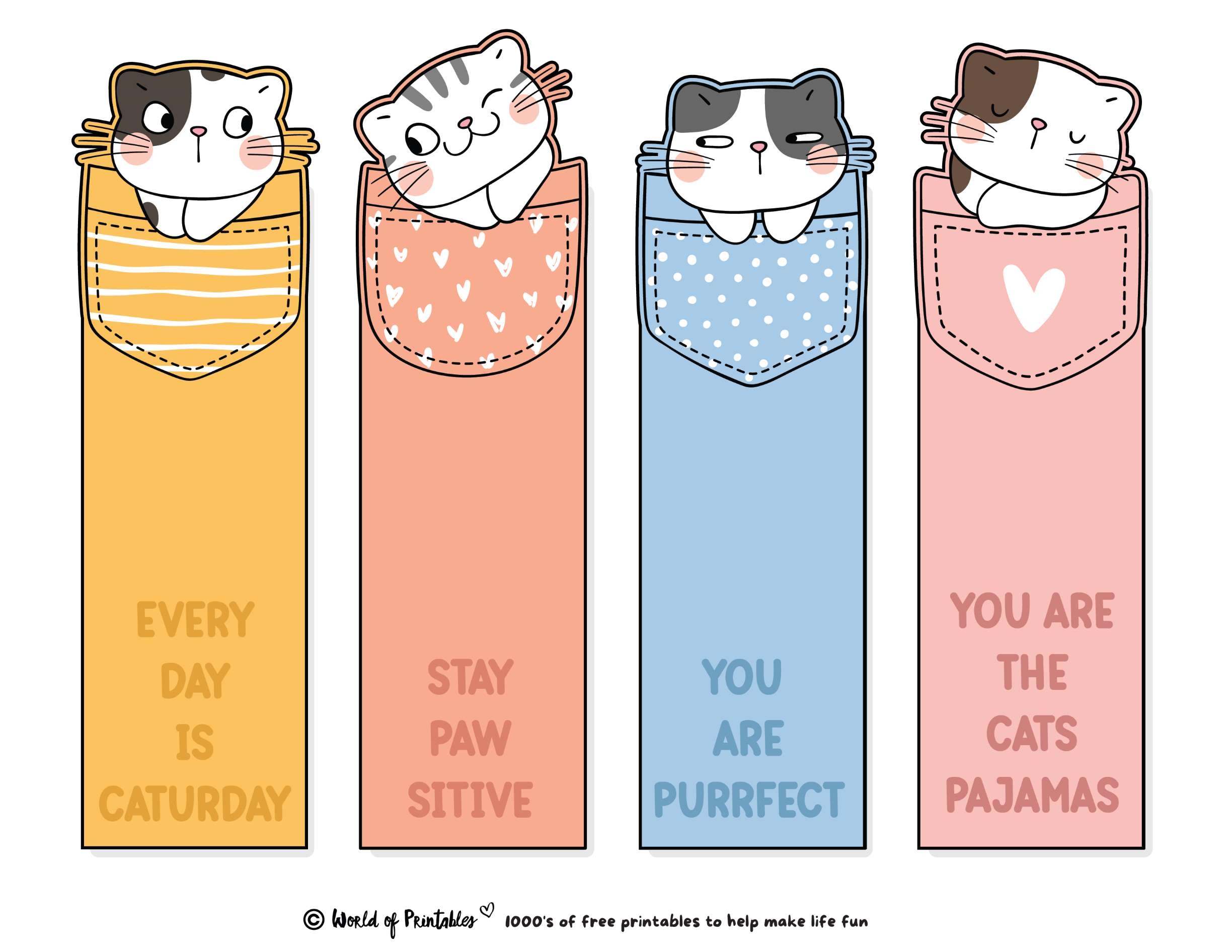 Cute Bookmarks 80 Cute Printable Bookmarks World Of Printables Cute Bookmarks 80 Cute Printable Bookmarks World Of Printables