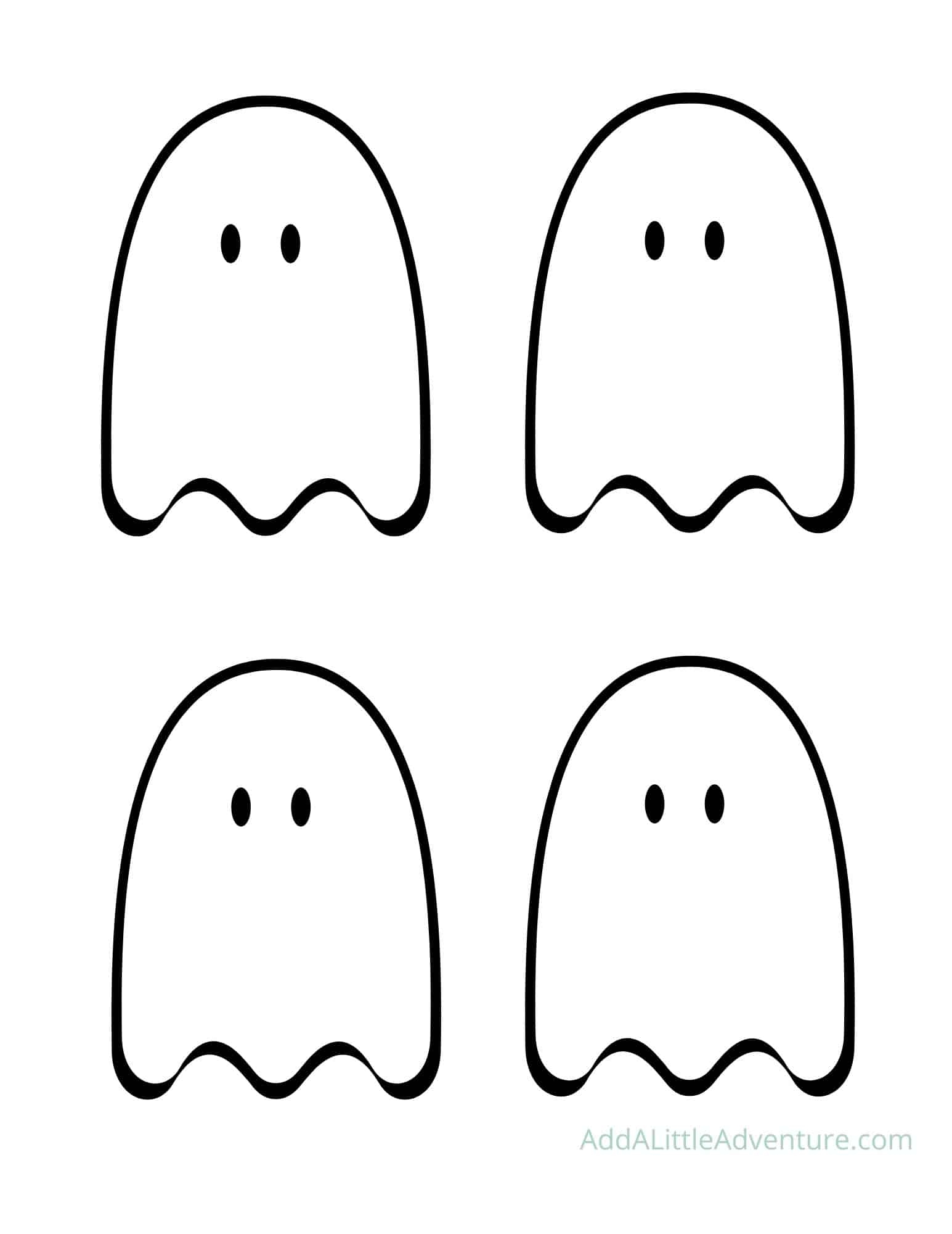 Cute Ghost Outline Free Printables Add A Little Adventure
