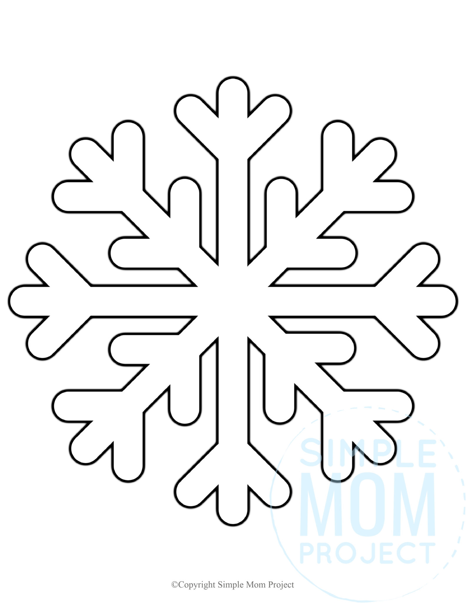 Cutout Snowflake Pattern