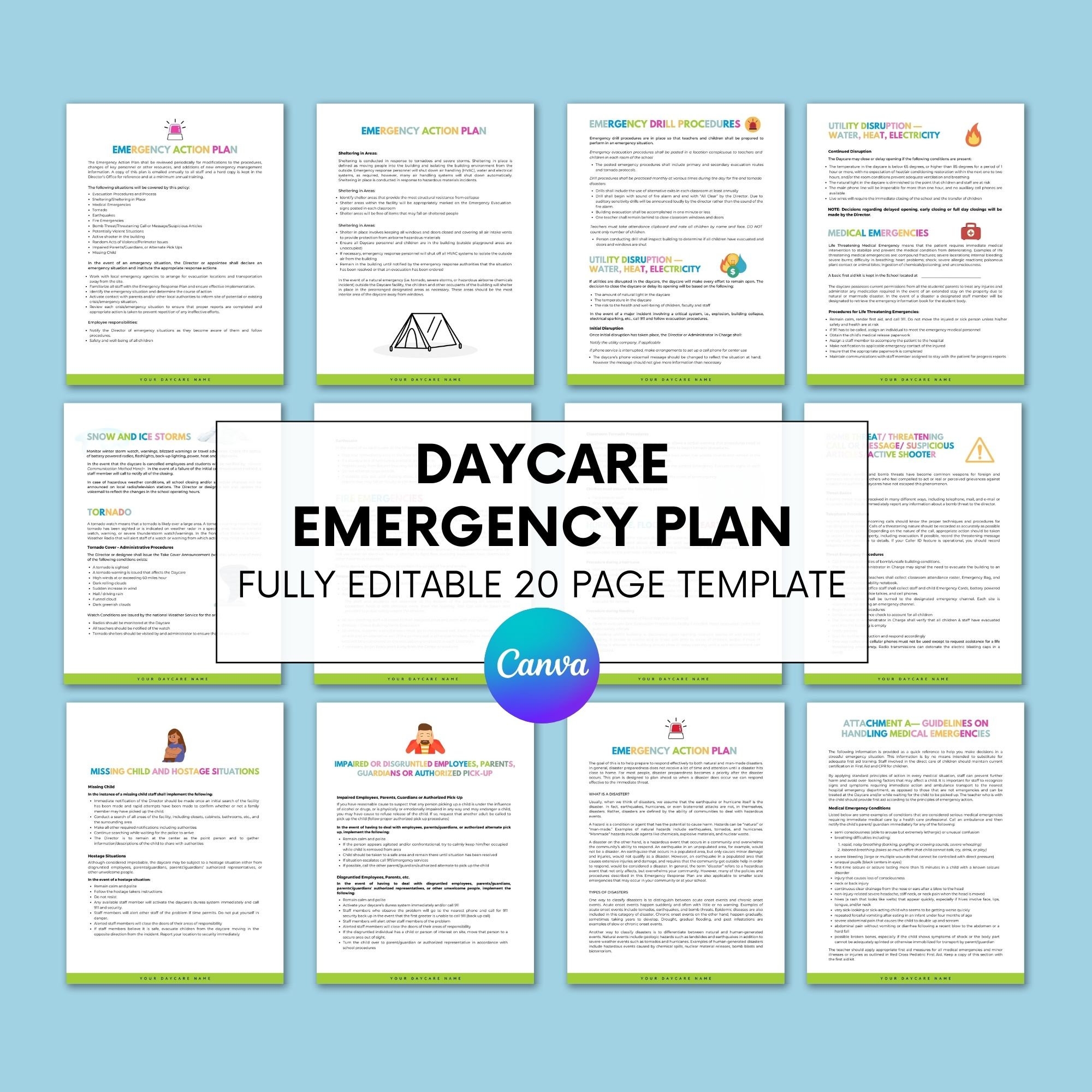 Daycare Emergency Plan Childcare Emergency Plan Template Emergency Plan Of Action Daycare Forms Emergency Preparedness Etsy Daycare Emergency Plan Childcare Emergency Plan Template Emergency Plan Of Action Daycare Forms Emergency Preparedness Etsy