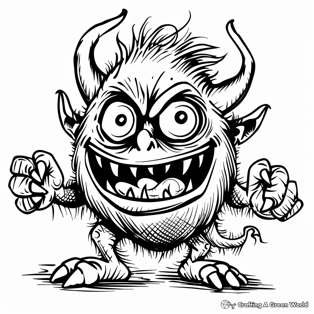 Demon Coloring Pages Free Printable 