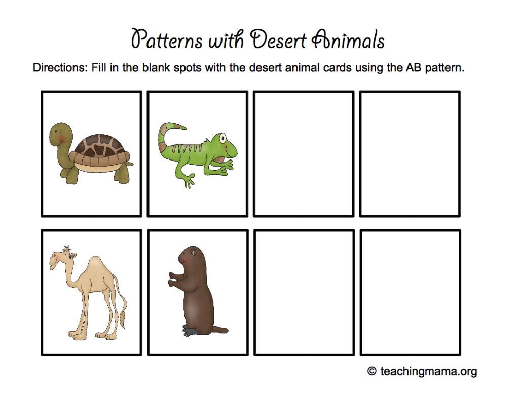 Desert Animal Printables Teaching Mama Desert Animal Printables Teaching Mama