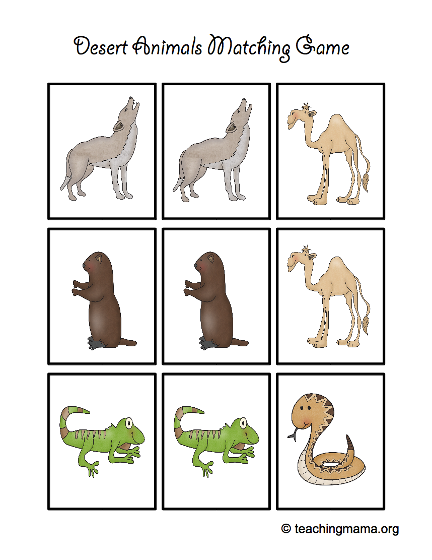 Desert Animal Printables Teaching Mama Desert Animal Printables Teaching Mama