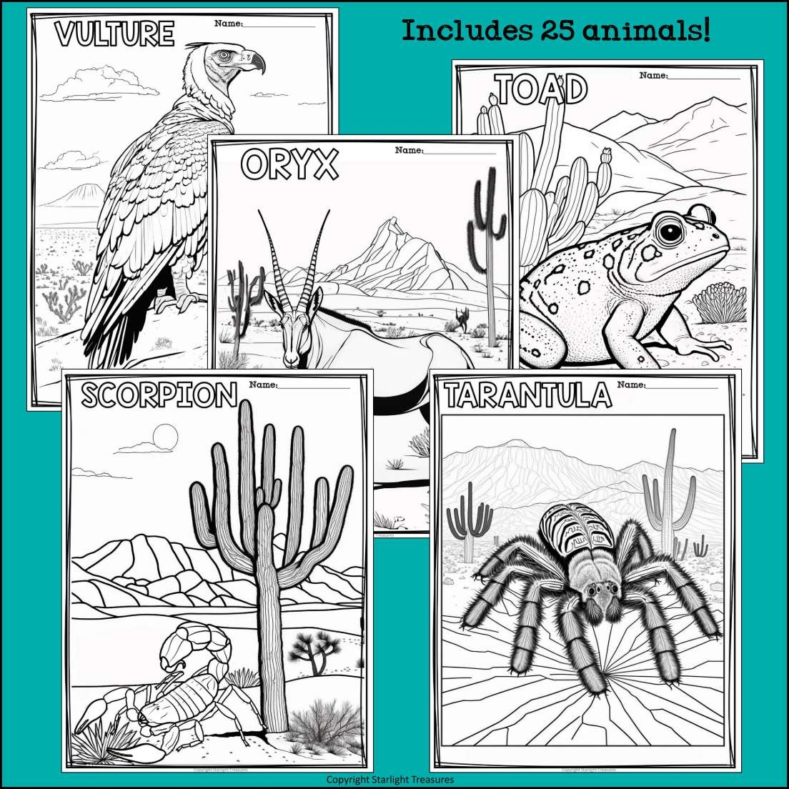 desert habitat animal free printable desert habitat animal free printable