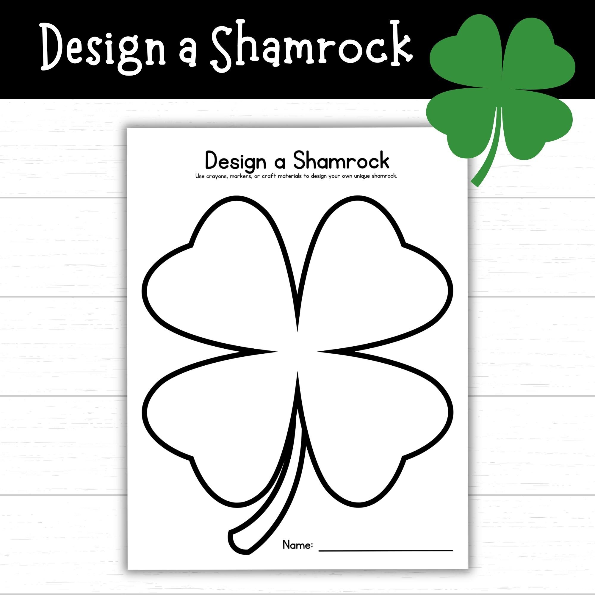 shamrock template printable