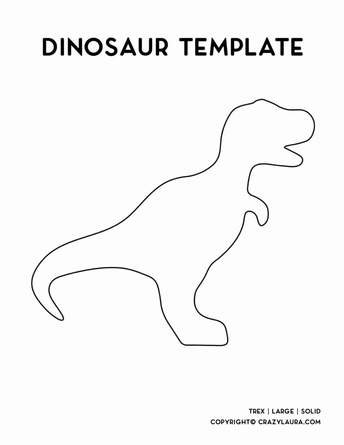 Dino Silhouette Drawing For Kids