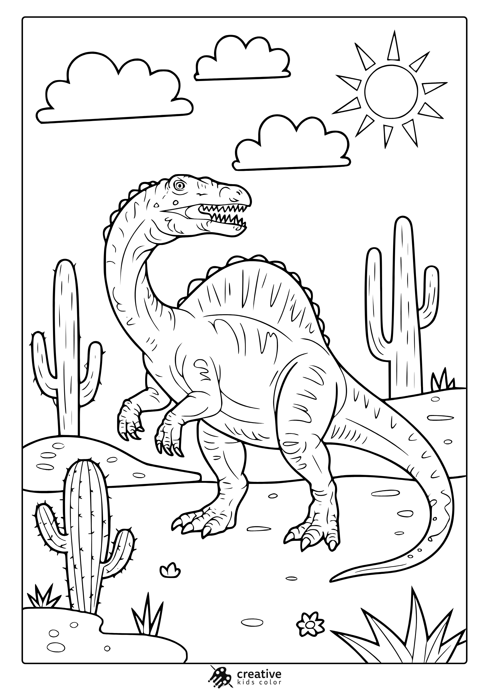 Dinosaur Coloring Pages 20 Free Printable PDF  Dinosaur Coloring Pages 20 Free Printable PDF