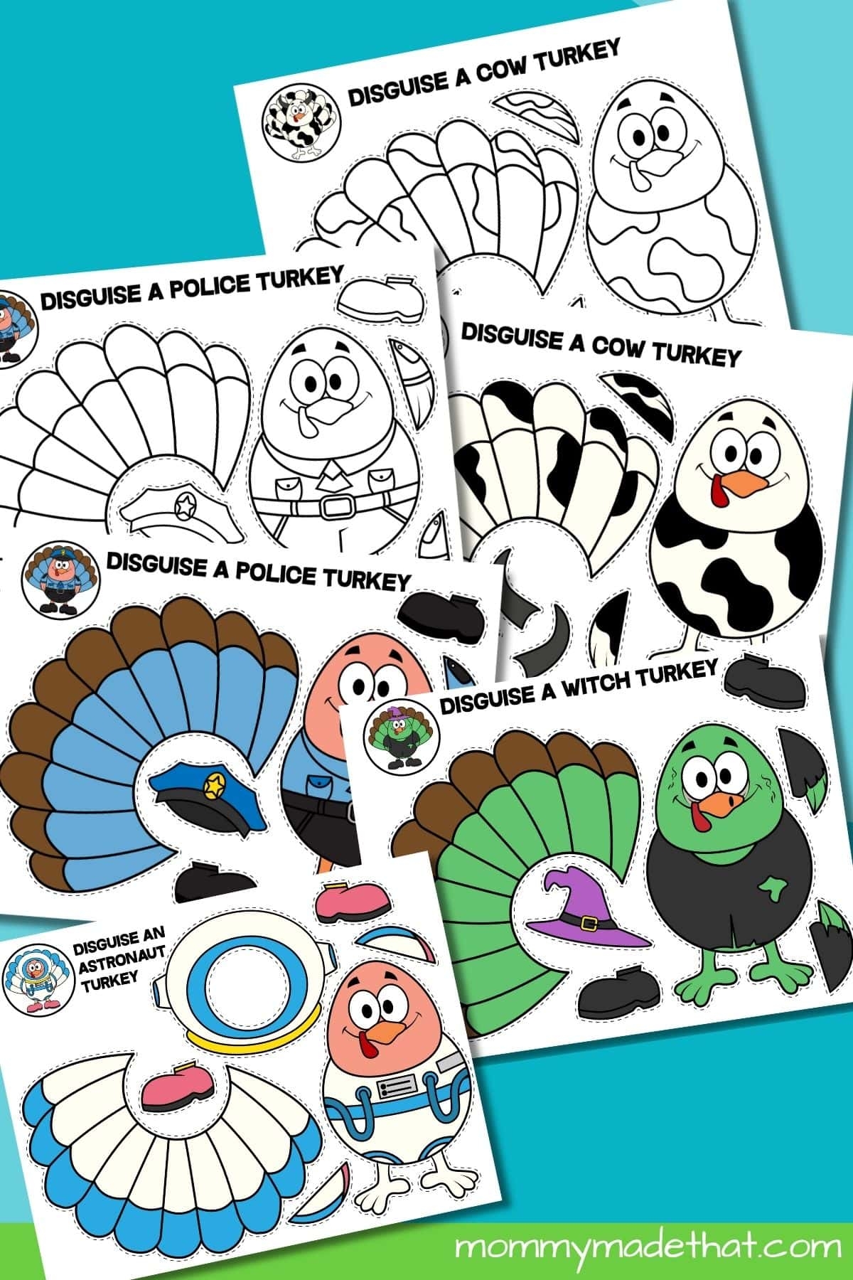 turkey disguise project printable