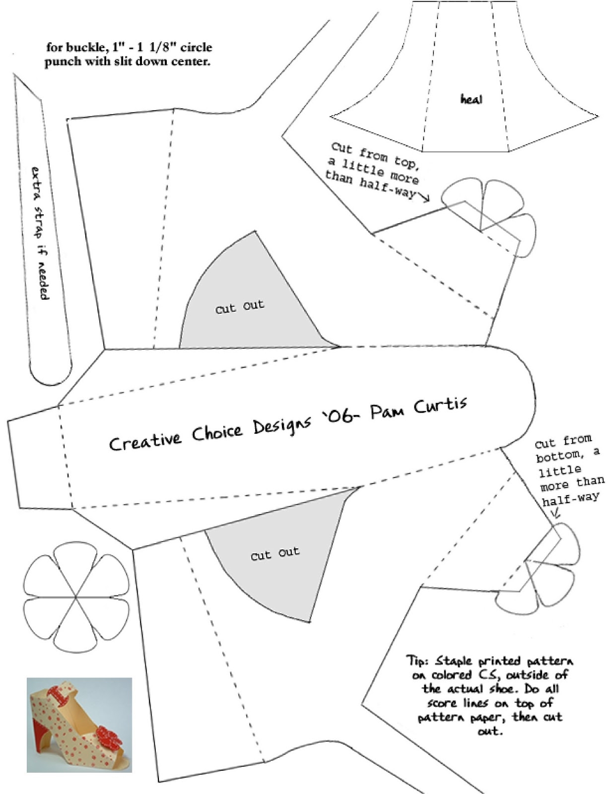 shoe template printable