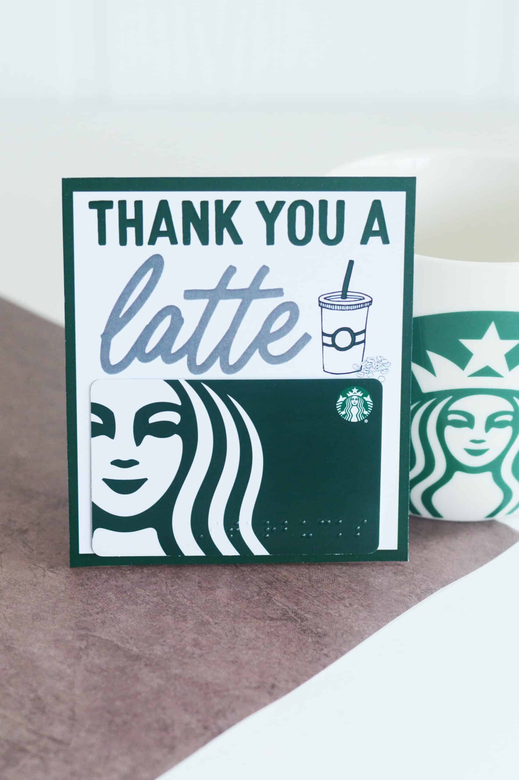 DIY Starbucks Thank You A Latte Gift Free Printable Cards DIY Starbucks Thank You A Latte Gift Free Printable Cards