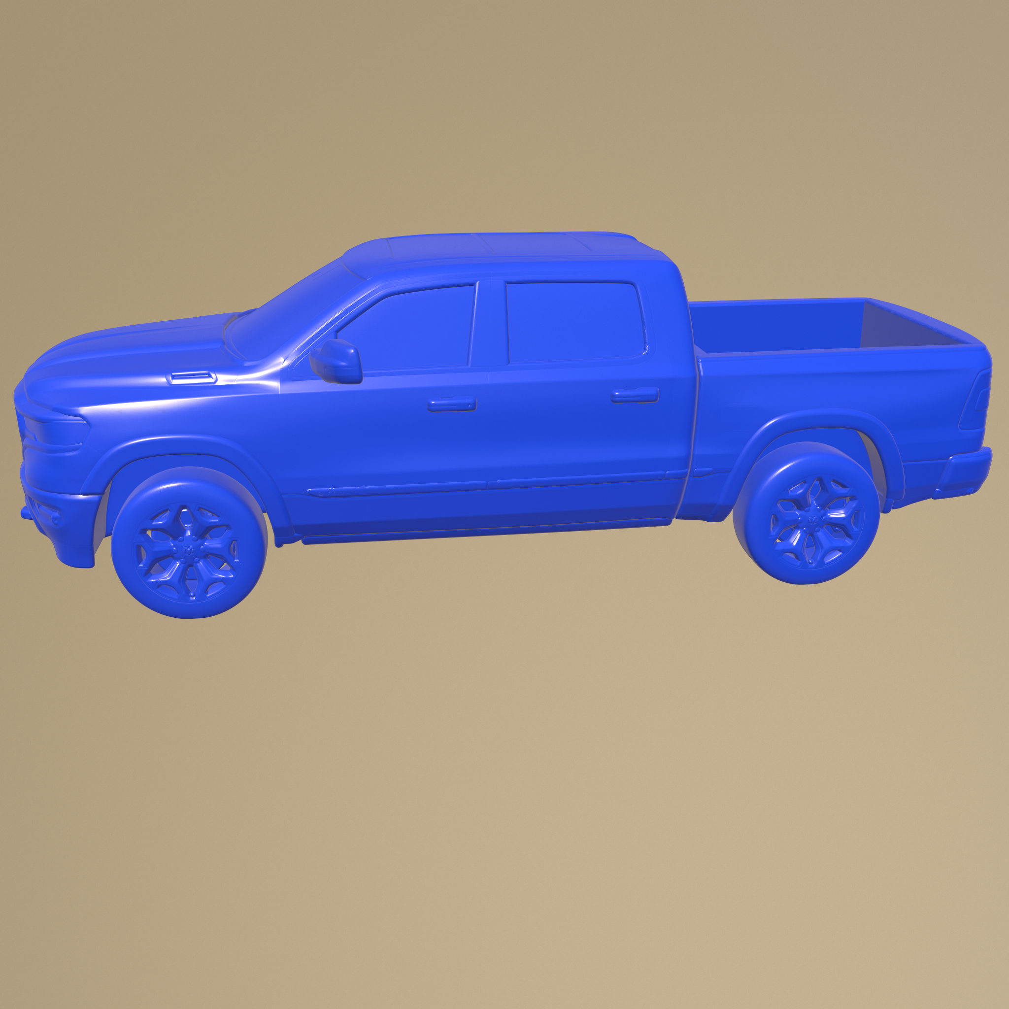 Dodge Ram 1500 2019 PRINTABLE CAR IN SEPARATE PARTS STL File For 3D Printing Cults Dodge Ram 1500 2019 PRINTABLE CAR IN SEPARATE PARTS STL File For 3D Printing Cults